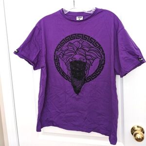 2/$45 Crooks & Castle Purple  printed T-shirt